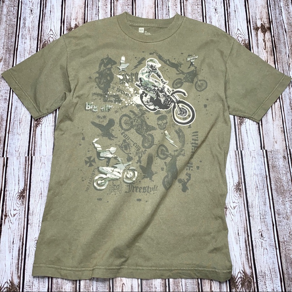Boys Freestyle Olive Green T shirt